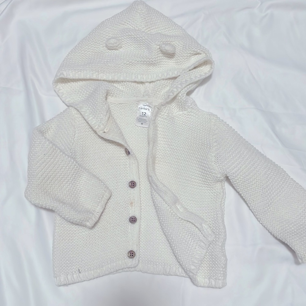 Carter’s Baby hooded Cotton Cardigan sweater